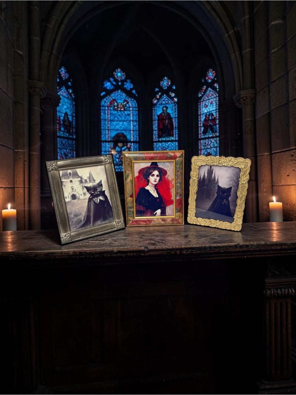 Vintage Picture Frames with Halloween Art - Picture 15 of 15